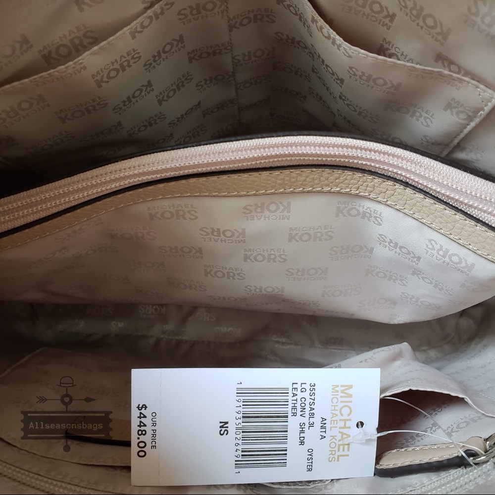 NWT Michael Kors oyster large convertible shoulder - Picture 5 of 8